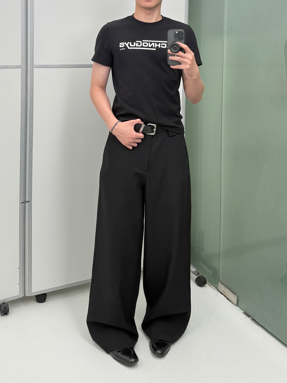 Structured Lightweight Printed Short Sleeve Tees