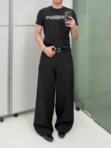 Structured Lightweight Printed Short Sleeve Tees