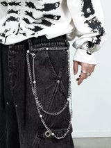 Pearl Segmented Letter Pants Chain