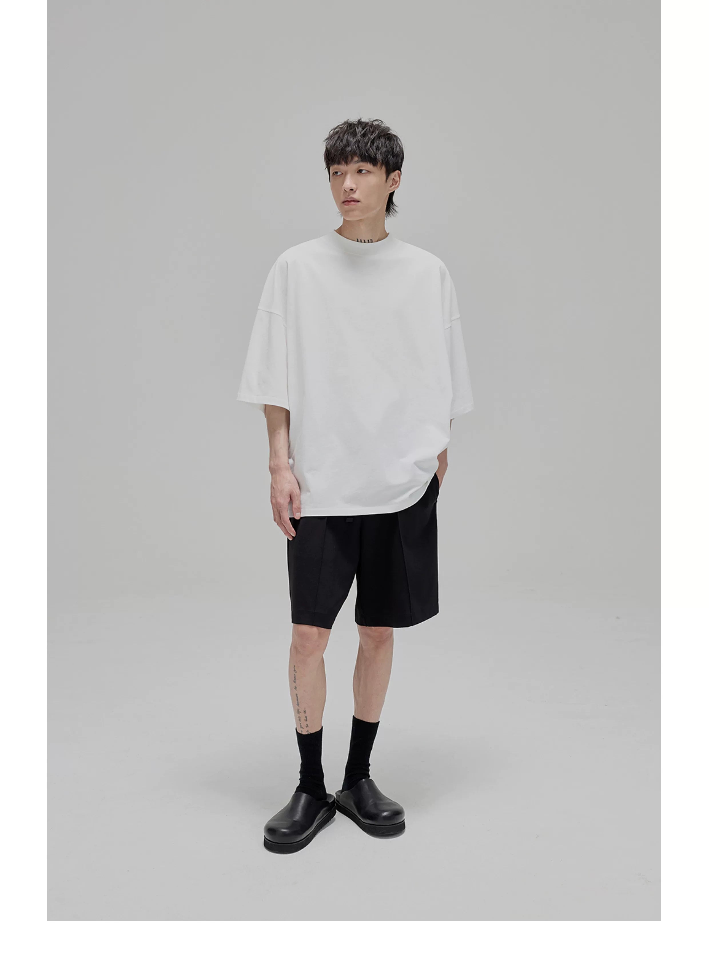 Vintage Ribbed Half Sleeve Tees