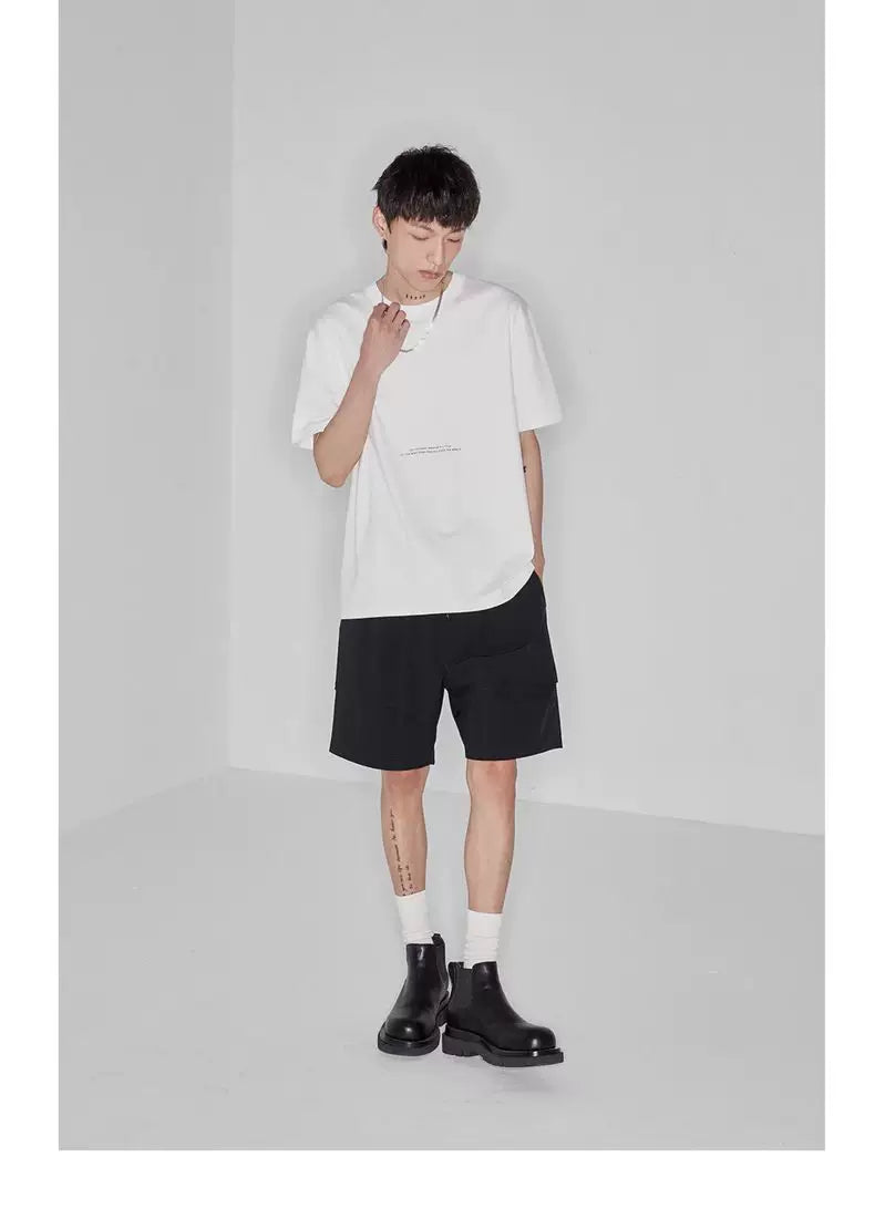 Double-sided Color-block Printed Pima Cotton Tee