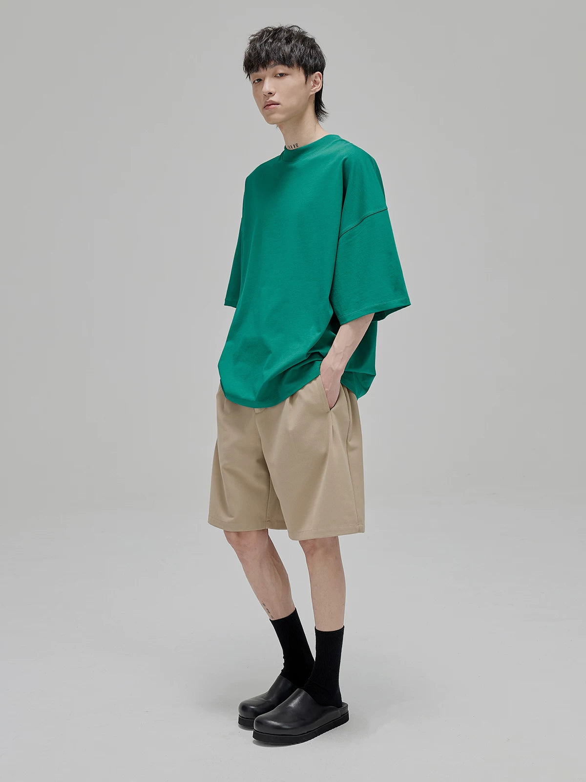 Vintage Ribbed Half Sleeve Tees