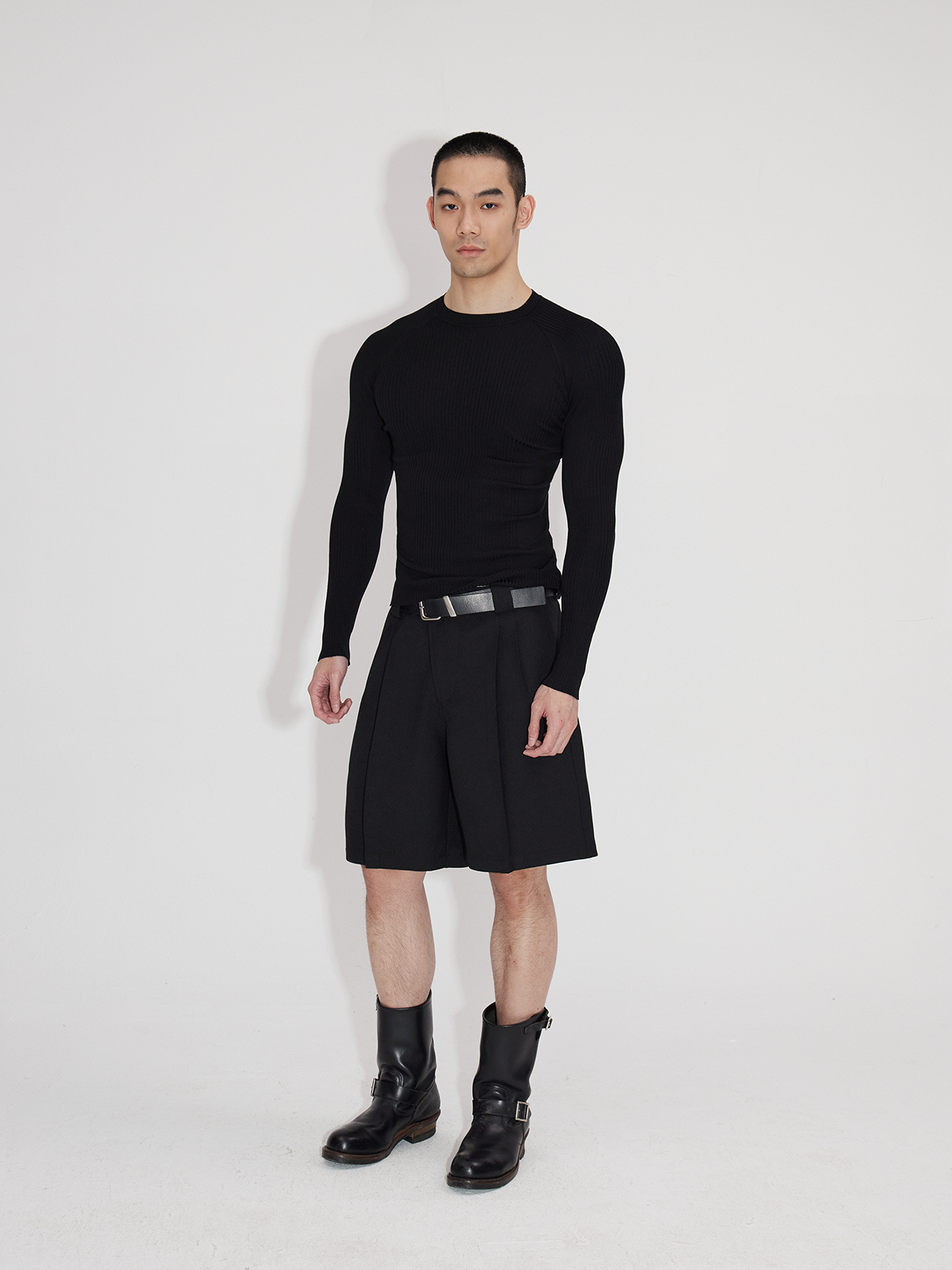 Lightweight Ribbed Knit Long Sleeve