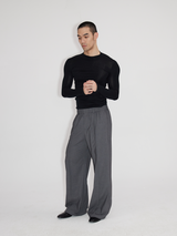 Elastic Waist Suit Pants