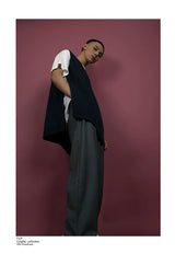Men's Vintage Gray Wide Leg Pants
