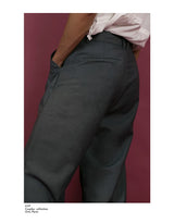 Men's Vintage Gray Wide Leg Pants