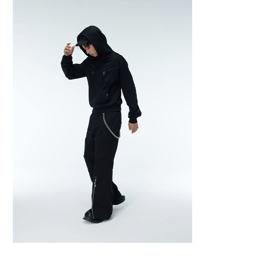 Three Color Cleanfit Couple Zip Hoodies