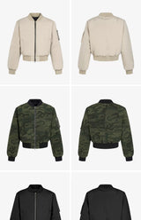 Black Khaki Camo MA1 Bomber Jacket
