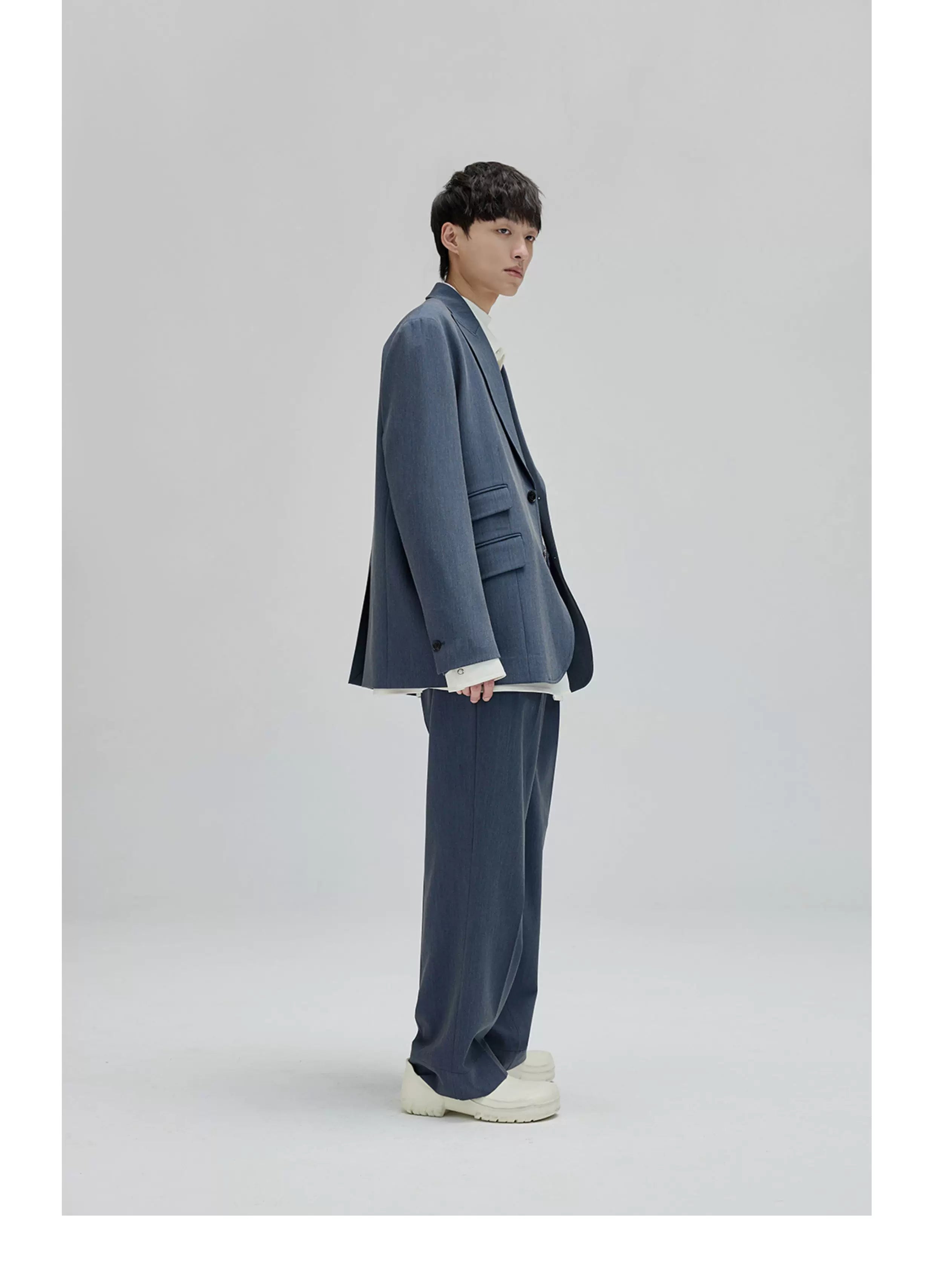 Vintage Pleated Wide Waist Casual Pants