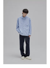 Blue White Striped Pocket Shirt
