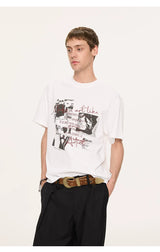 Band Screen Print Cotton Couple Tees