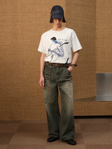 Water Stain Print Short Sleeve Tee