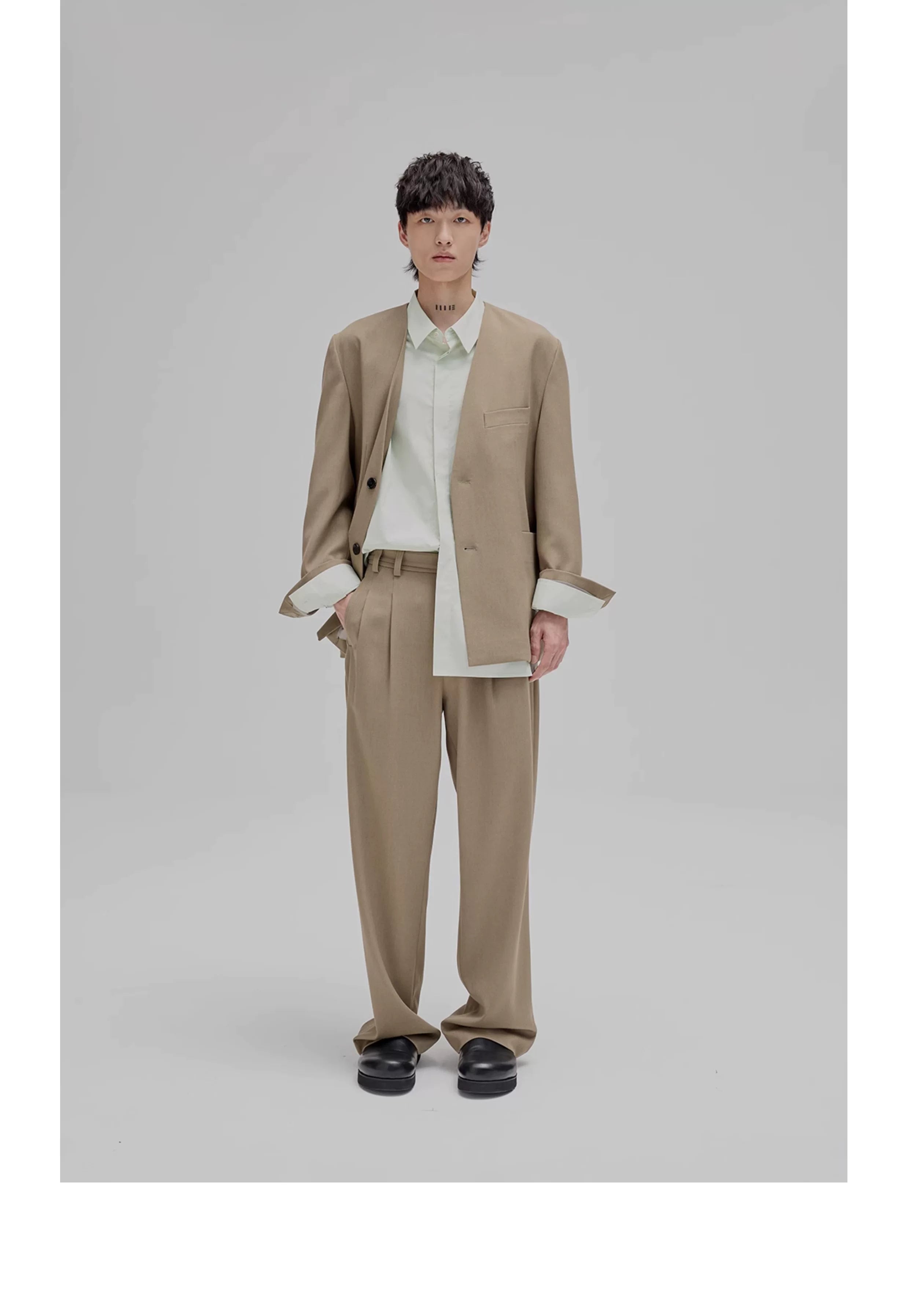 Basic Embroidered Pima Cotton Blend Shirt