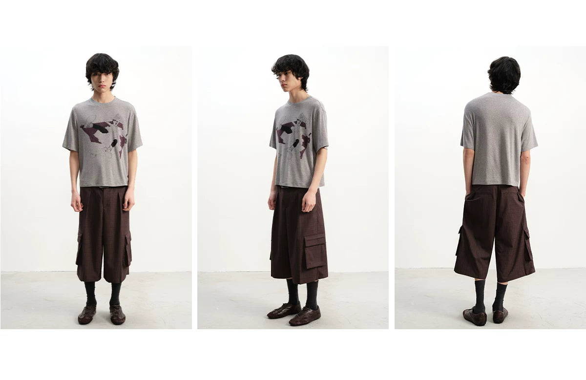 Purple Sofa Print Short Sleeve Tee