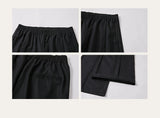 Men's Drawstring Waist Flared Suit Pants
