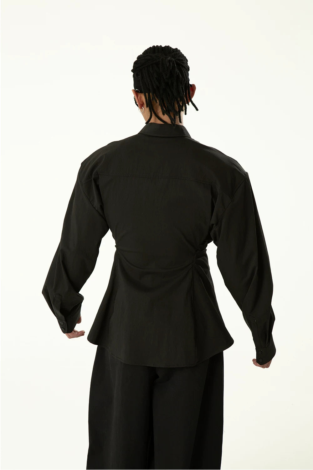 Hourglass Monochrome Long Sleeve Vintage Shirt