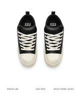 Leather Platform Casual Sneakers