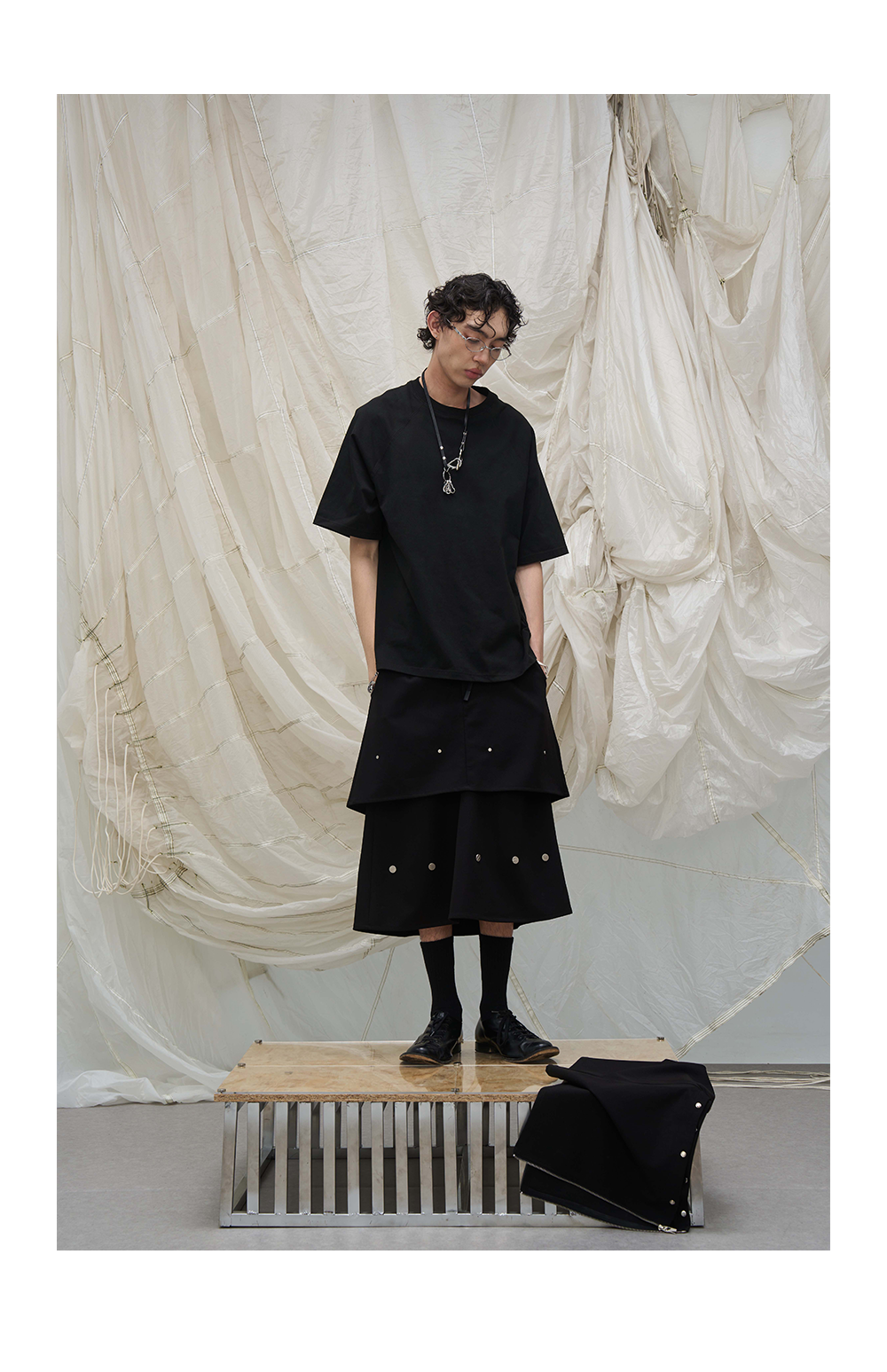 Double Hook Leather Rope Pants Chain