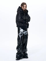 Men's Dual Hood Bomber Puffer Jacket