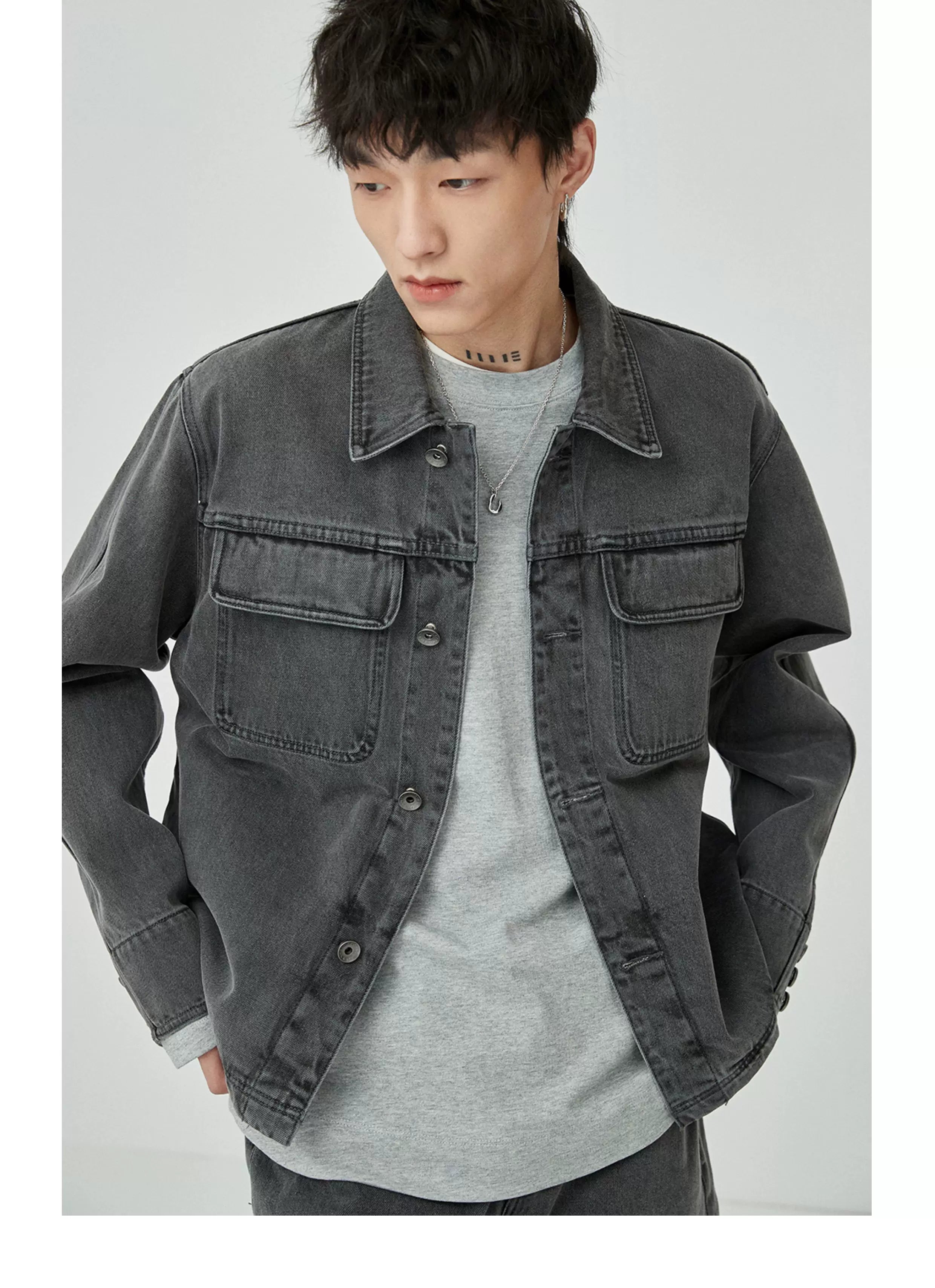Ribbon Pocket Long Sleeve Tee