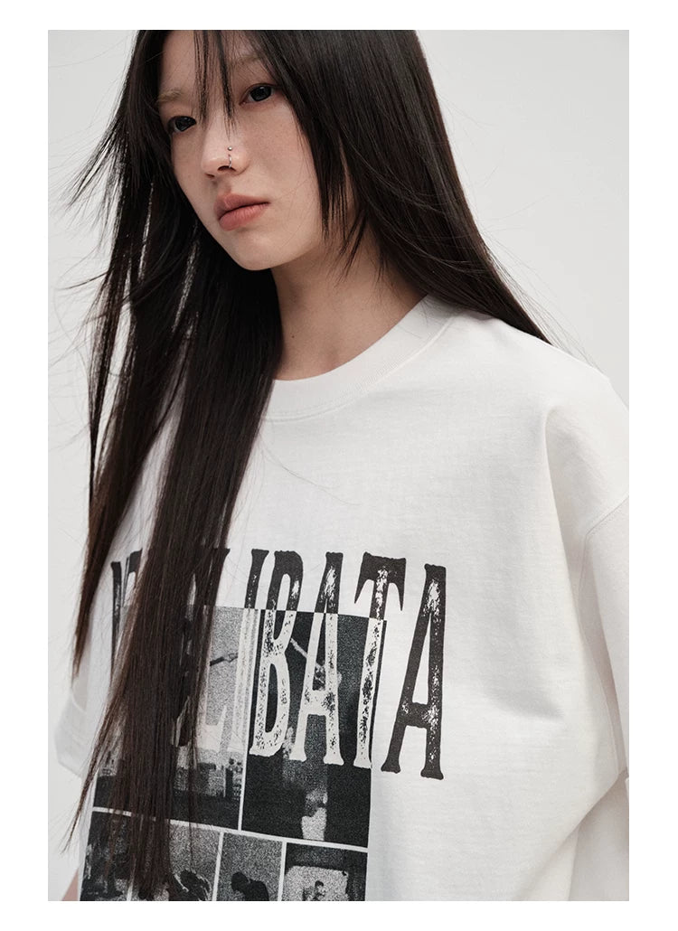 300G Double Yarn Printed Tee