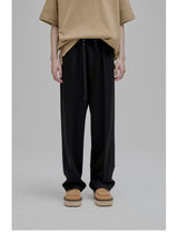 Tie Waist Straight Leg Knit Pants