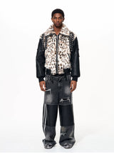 Men's Winter Fur Patchwork Padded Coat