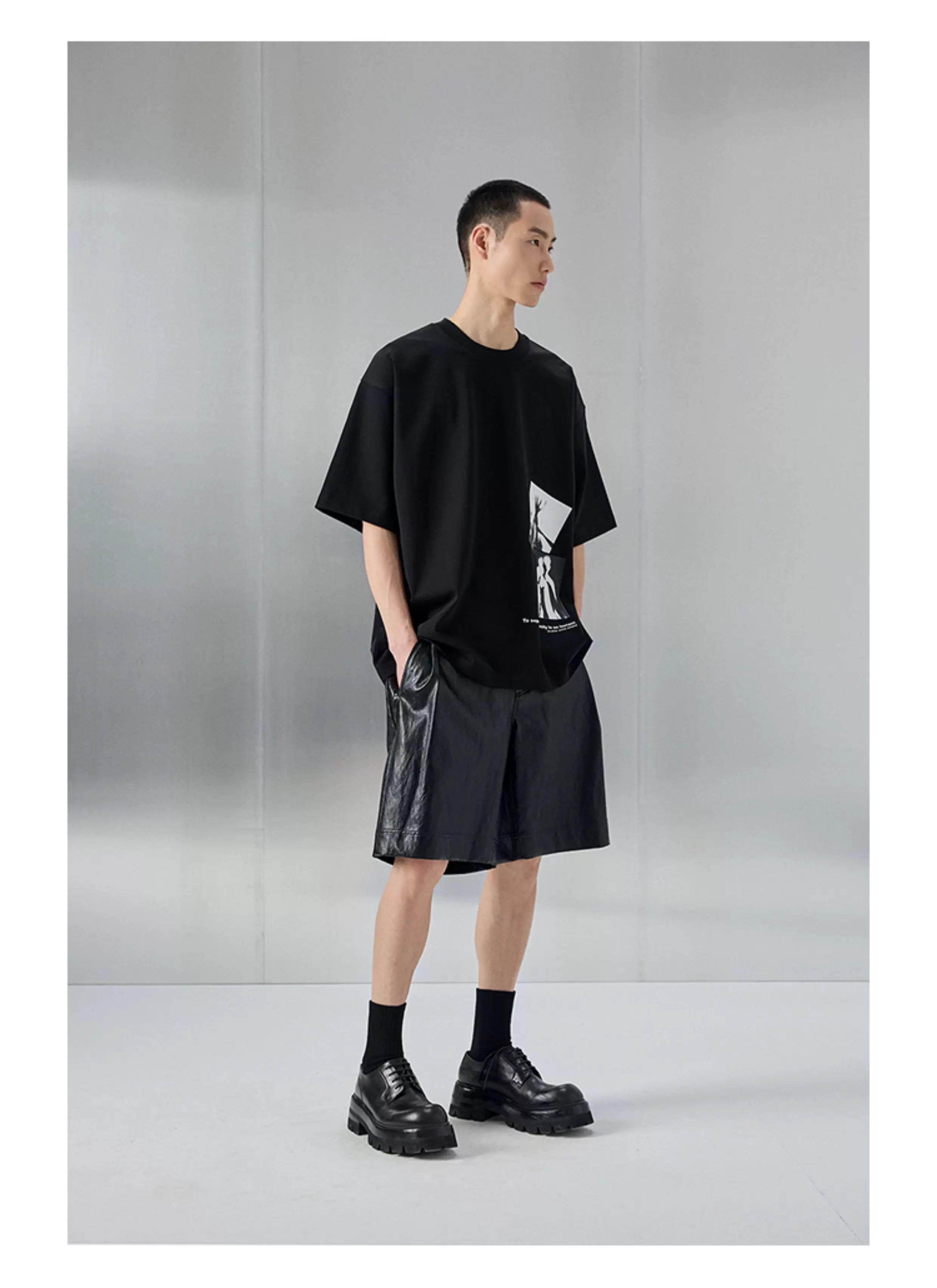 Oversized Heavyweight Double Yarn Printed Tee