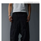 Waterproof Irregular Zippered Baggy Trench Pants
