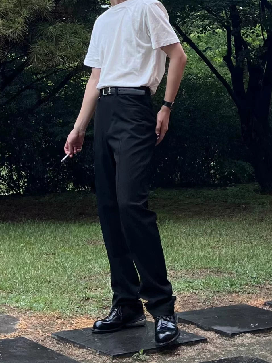 Long Straight Leg Dress Pants