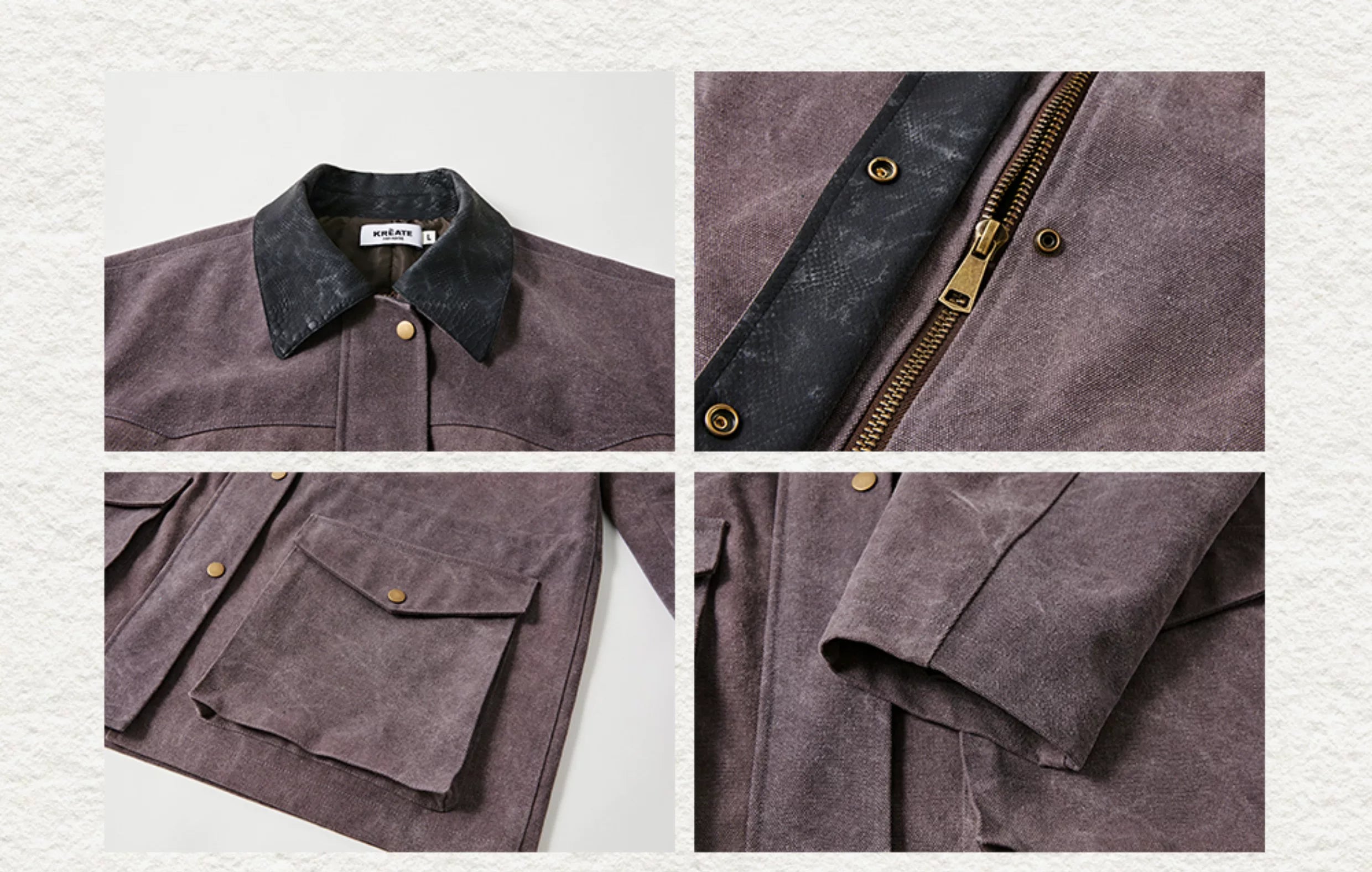16oz Men's Faux Snake Work Jacket