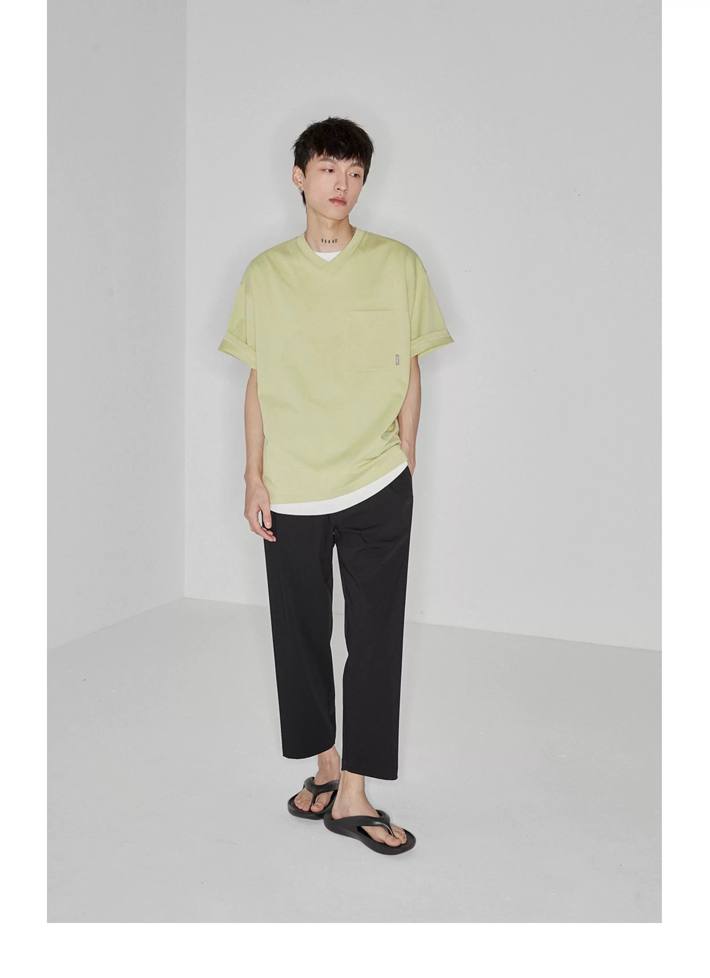 Drapey Stretchy Elastic Waist Cropped Pants