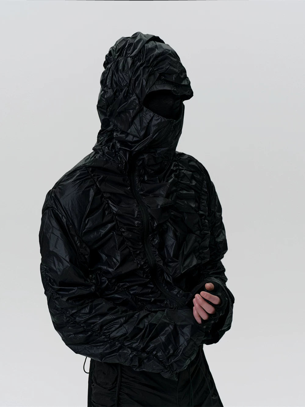 Lightweight Wrinkle Hooded Sun Jacket