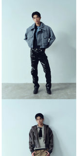 Short Jacquard Casual Wool Sweater