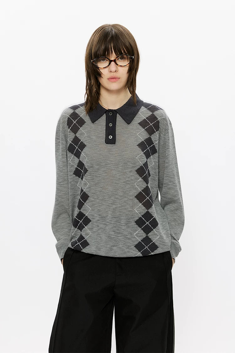 Men’s 100% Lyocell Diamond Knit Polo