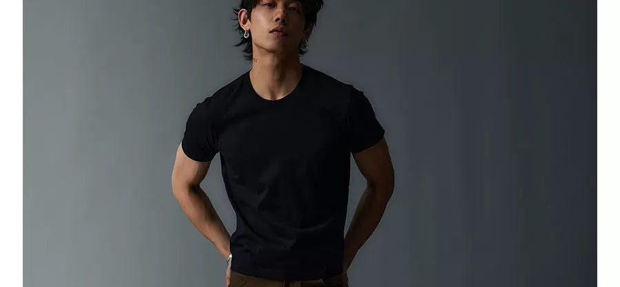 Unisex Tri-Color Slim Cotton Tees