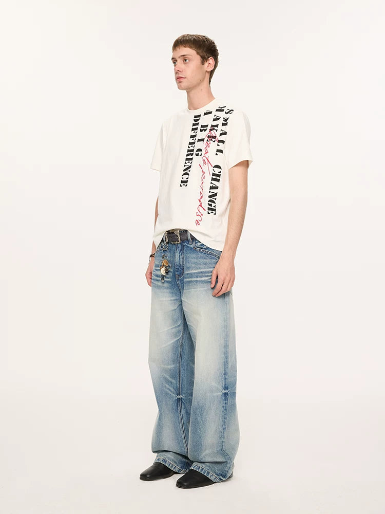 Casual Cool Dry Contrast Slogan Tees