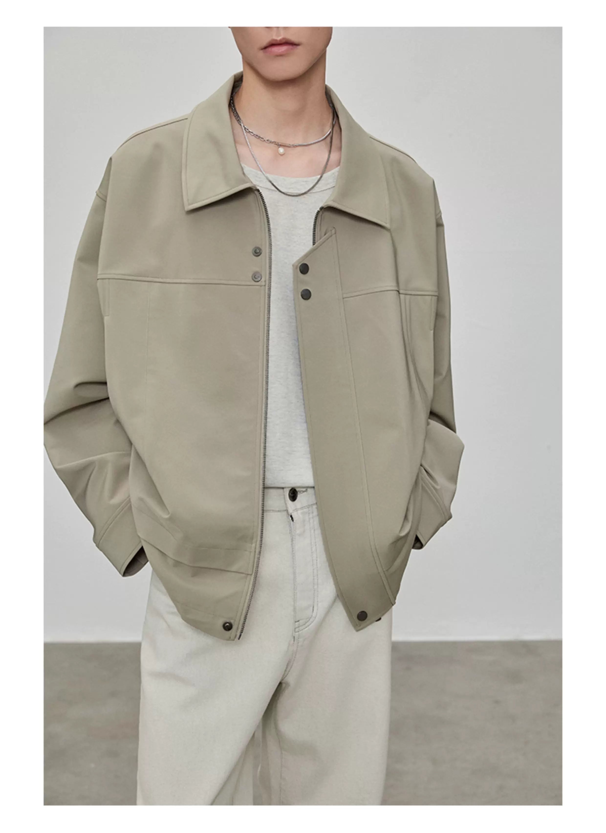 Square Collar Boxy Jacket