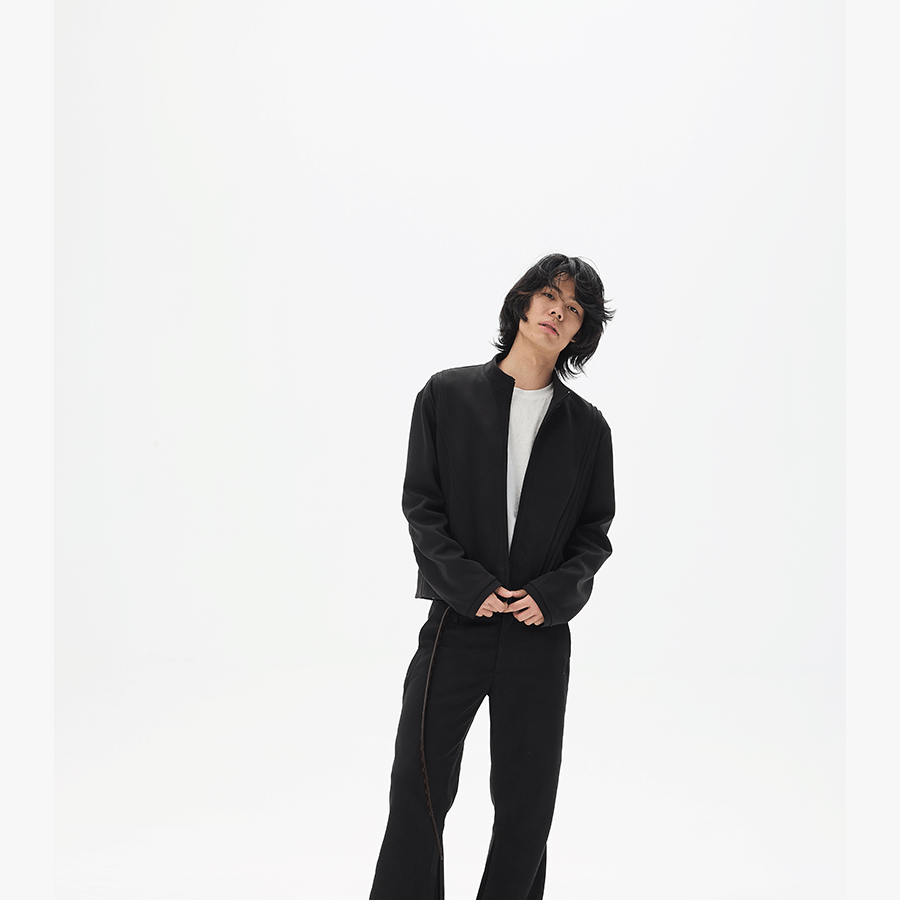 Soft Space Cotton Boxy Zip Sweatshirt