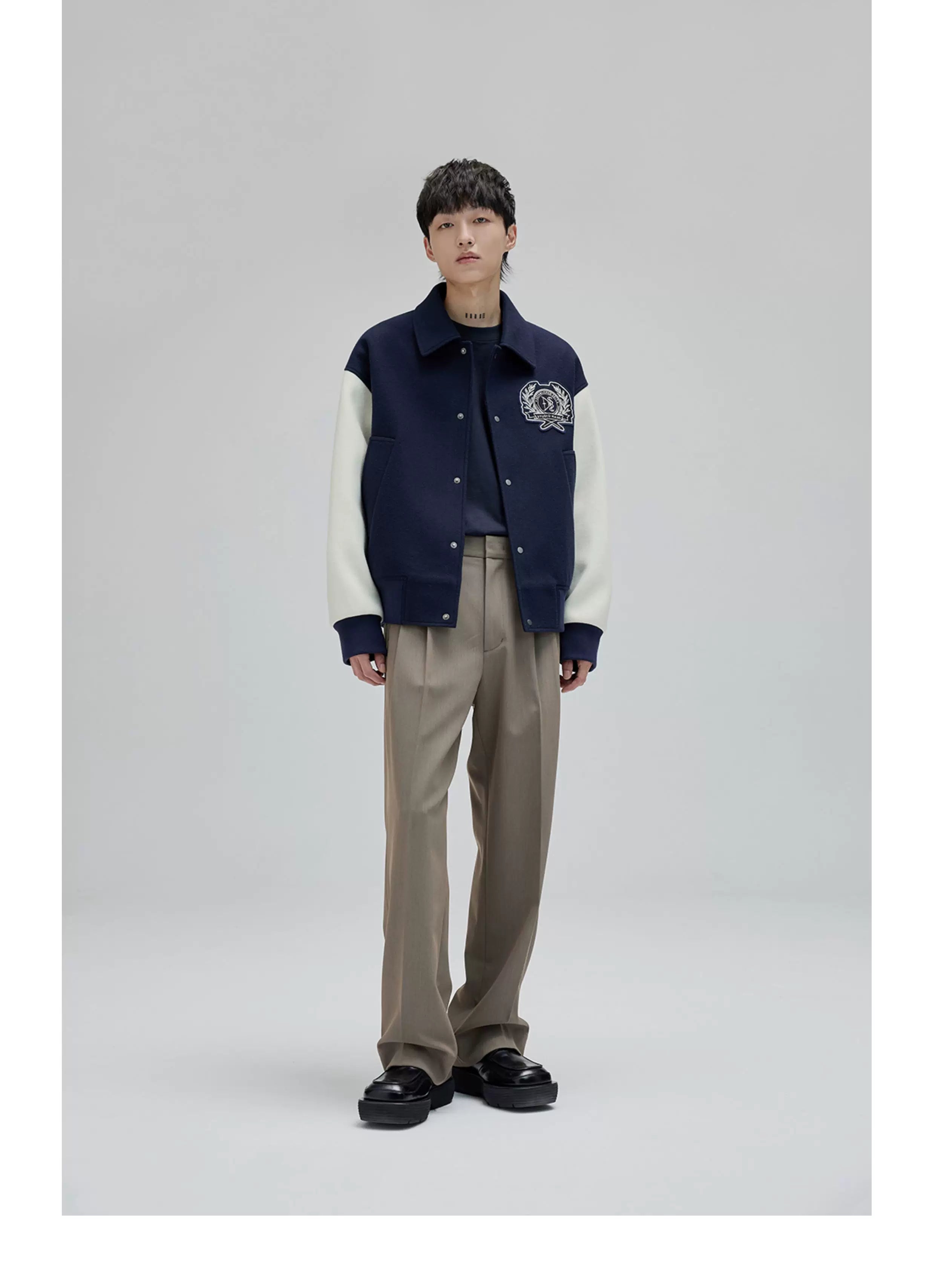 Vintage Pleated Wide Waist Casual Pants