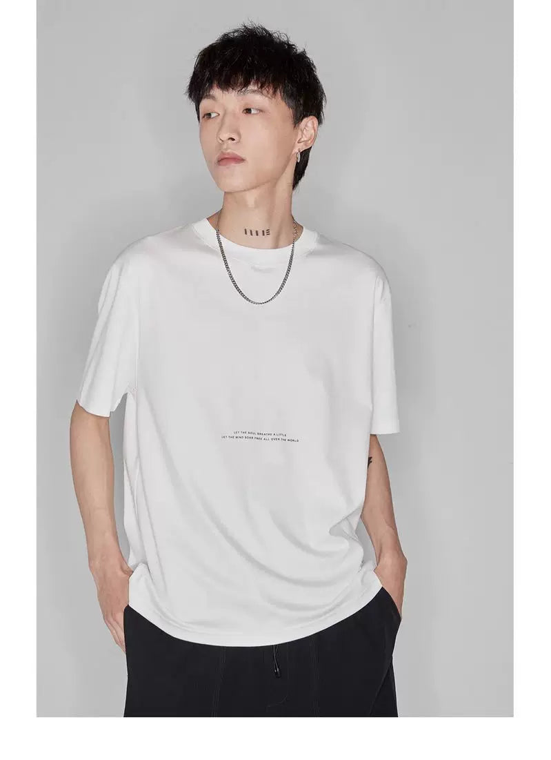 Double-sided Color-block Printed Pima Cotton Tee