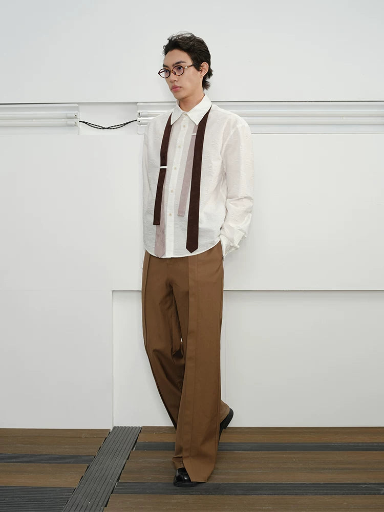 Unisex Long Sleeve Double Tie Shirt