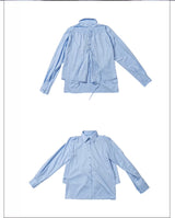 Vintage Irregular Patchwork Drawstring Casual Shorts