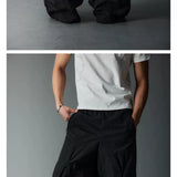Waterproof Irregular Zippered Baggy Trench Pants