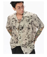Muted Rose Silk Hawaiian Shirt
