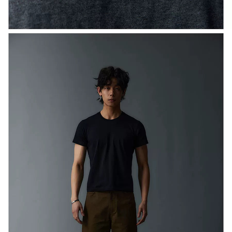 Unisex Tri-Color Slim Cotton Tees