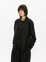 Men's Old Money Two-in-One Knit Cardigan