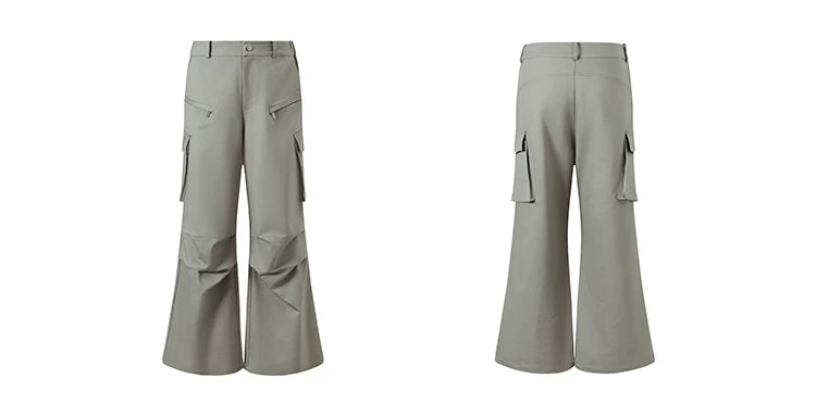 Men's Loose Zip Pocket Parachute Pants