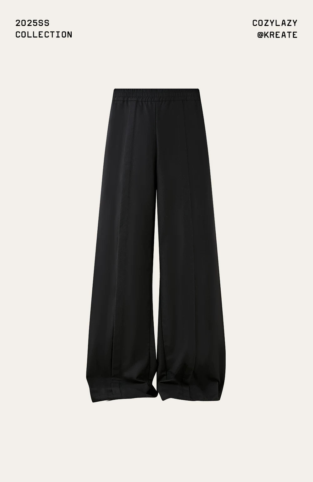 Men's Drawstring Waist Flared Suit Pants