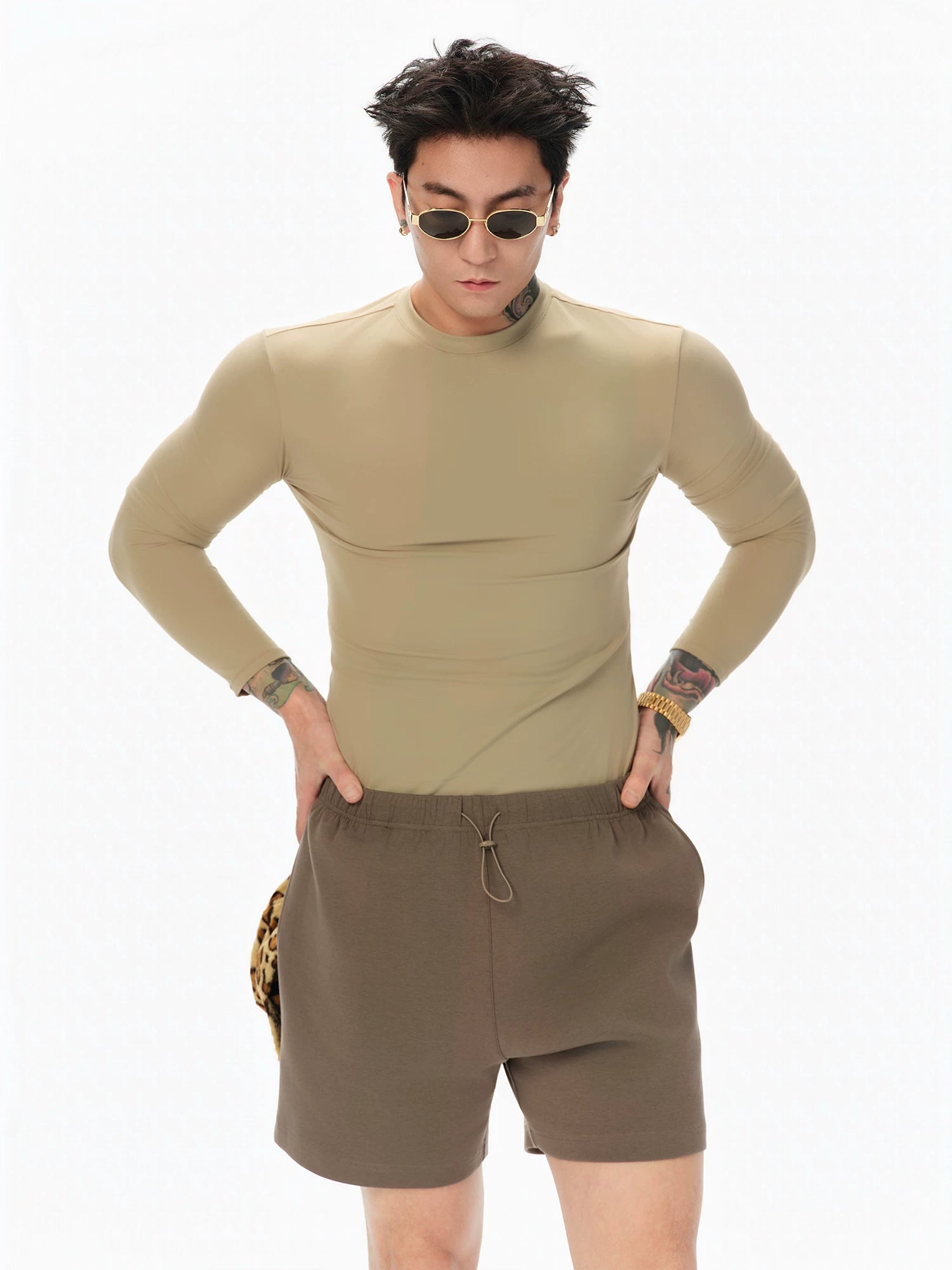 Soft Quick-Dry Fitted Long-Sleeve Top